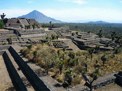 ruins of Cantona in the state of Puebla, Mexico