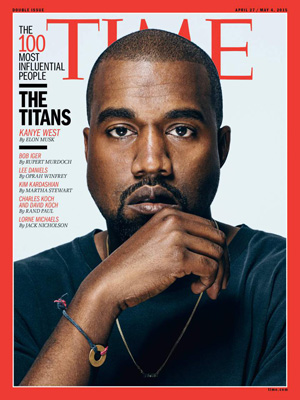 Kanye West on the cover of TIME