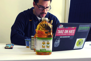 Ruben Canedo leads the UC Berkeley Food Security Committee. (UC Berkeley photo by Cailey Cotner)