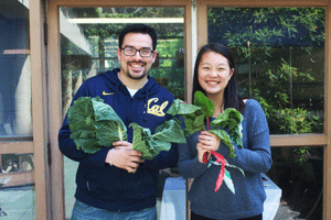 Fresh produce is among the healthy, organic items available at the food pantry. (UC Berkeley photo by Cailey Cotner)