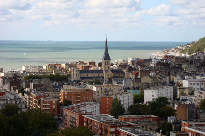 houses on normandy coast