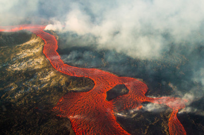 Iceland lava flows