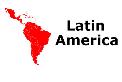 map of Latin America