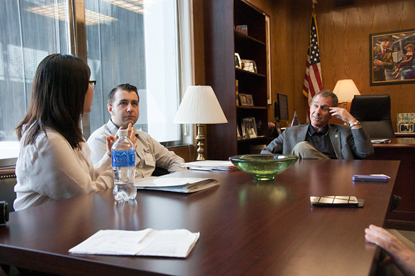 Rhee and Assemblyman Bob Wieckowski