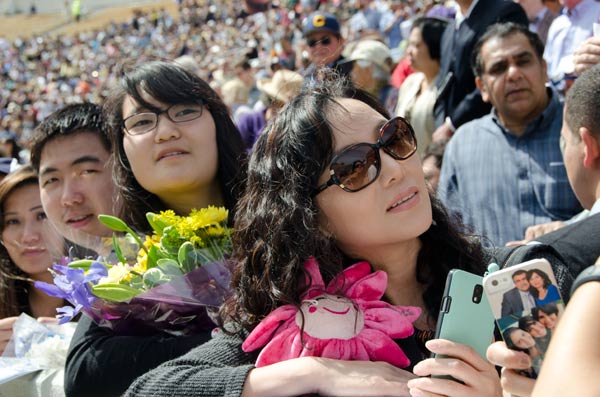 people in the crowd