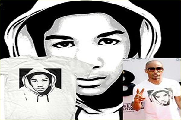 Jamie Foxx in Trayvon Martin T-shirt