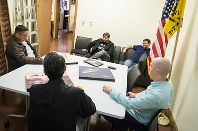 Student-veterans and center leadership now have ample meeting space. (Photo by Kevin Ho Nguyen)