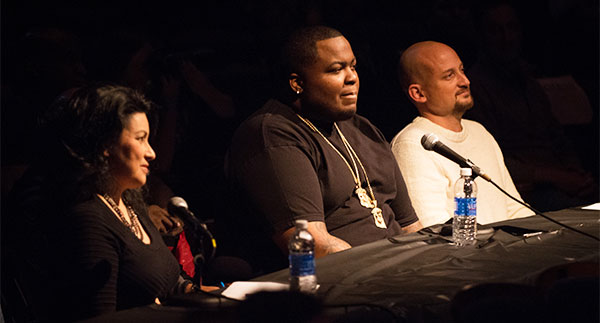 Judges Linnea Edmeier, Sean Kingston and Sam Watters