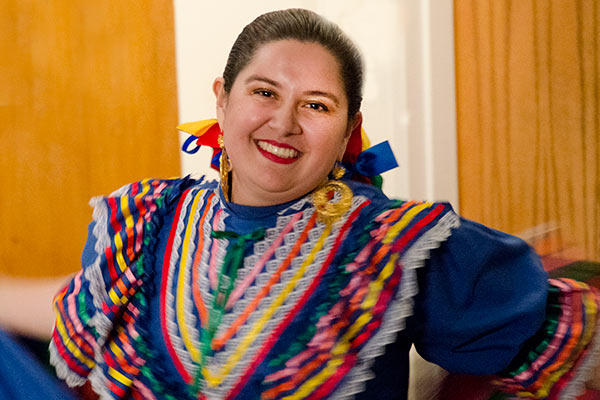 Mexican folkloric dancer