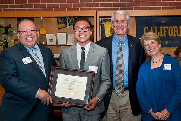 Sean Tan, winner of award for service to undocumented students