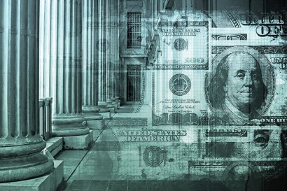 U.S. dollars graphic