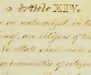 detail from 14th Amendment