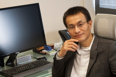 Peidong Yang at his desk