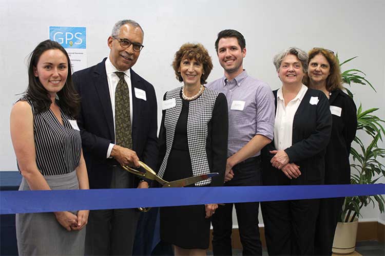 GPS Center ribbon cutting