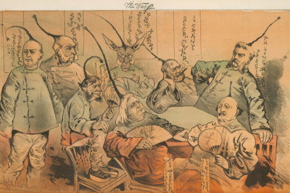 cartoon of U.S. Cabinet in Chinese queues