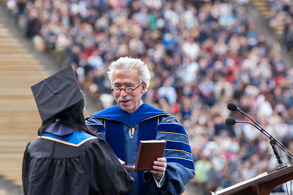 Chancellor Dirks at May commencement