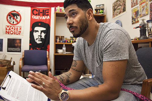 An aspiring social workers who wants to work with veterans, Vargas says he hopes to follow Berkeley's motto, "Fiat Lux," and "be that light in the darkness" for others.