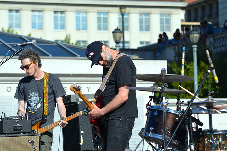 band performing