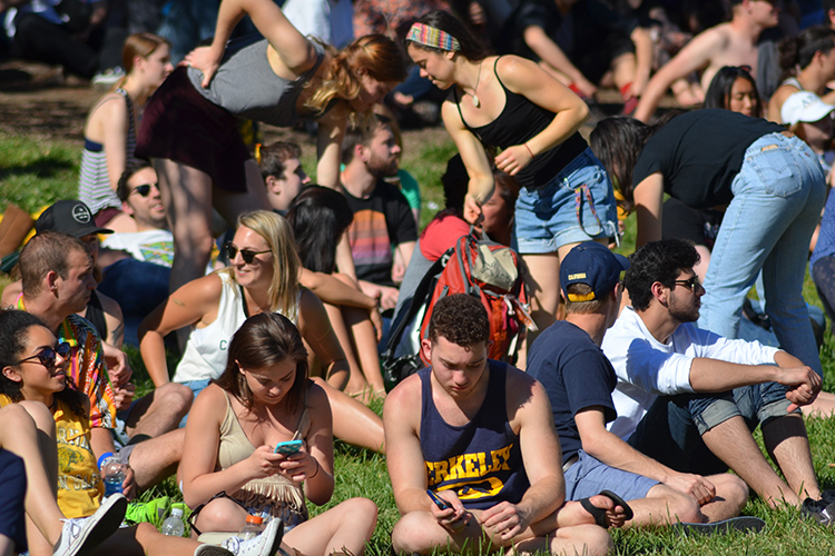 people sitting on memorial glade