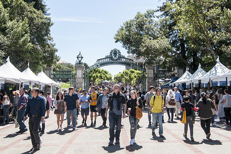 people by sather gate