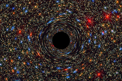 lensing of background stars by a black hole