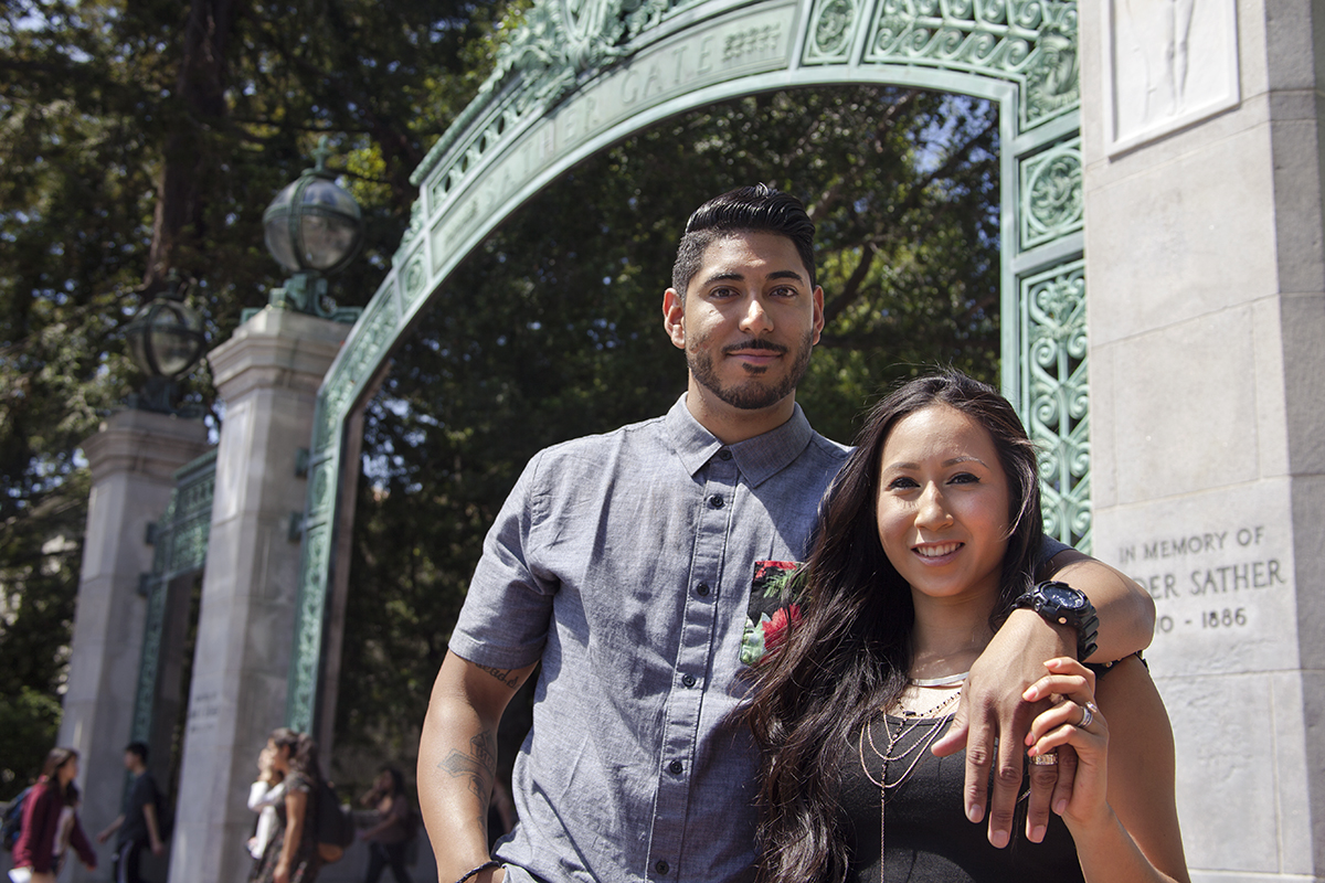 Brian and Monica Vargas, who married in 2010, met at Antioch High School as freshmen. (UC Berkeley photo by Brittany Murphy)