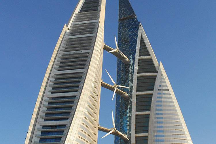 urban wind installation in Bahrain