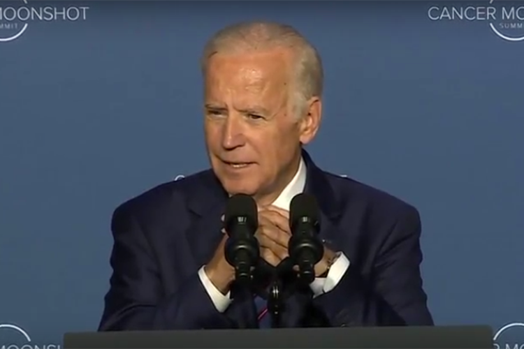 Joe Biden at the Cancer Moonshoot Summit in Washington, D.C.