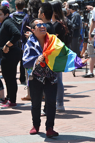 man in flag