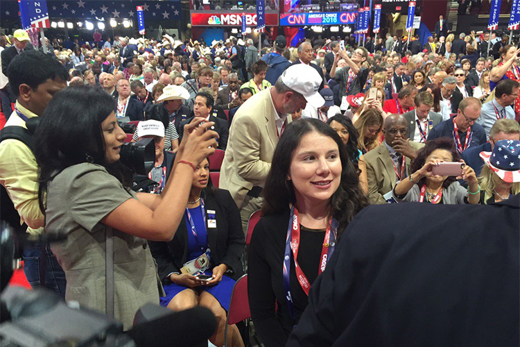 Claire Chiara at the Republican National Convention