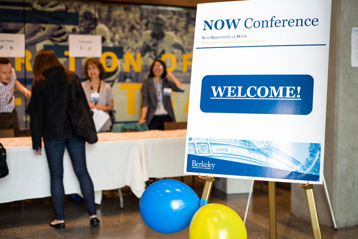 Welcome sign at NOW Conference