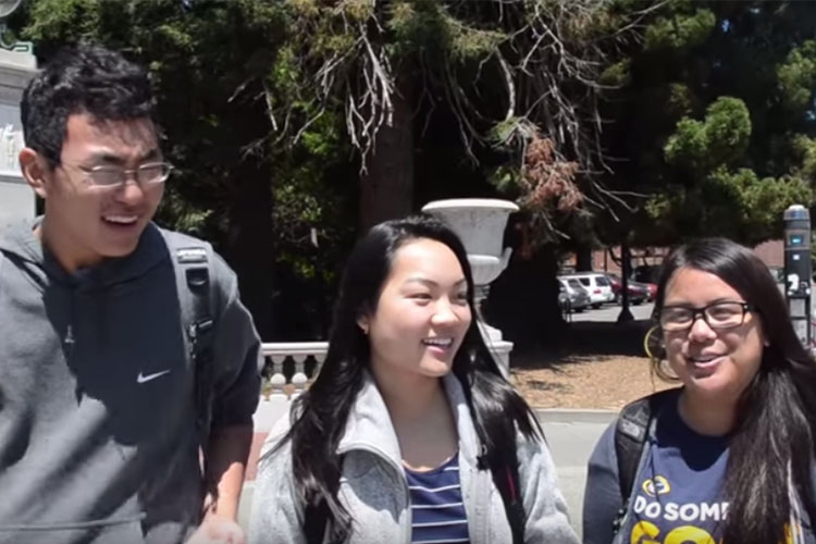 three students