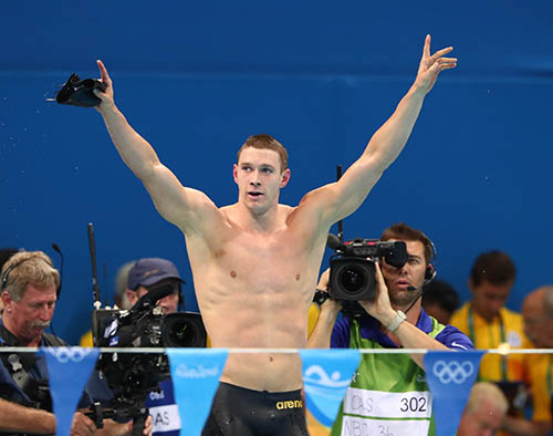 Ryan Murphy won gold medals in the 100- and 200-meter backstroke at the 2016 Summer Olympics and also set a 100-meter backstroke world record in the 4x100 medley relay. (USA Today Images photo) 