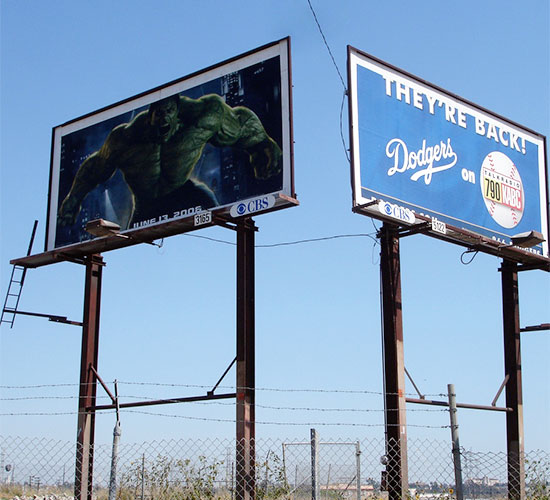 There's a lot of potential for all that empty space under and around freeway billboards, says de Monchaux. 