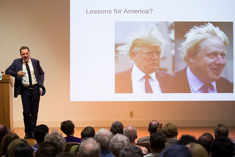 Niall Ferguson, Donald Trump and Boris Johnson