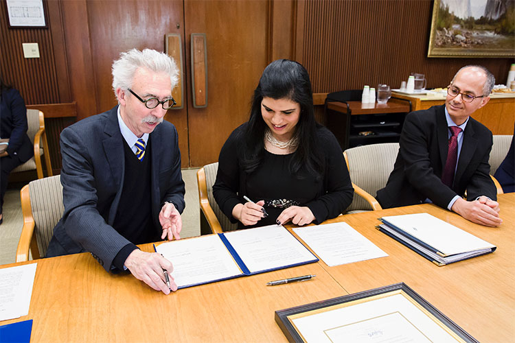 Chancellor Dirks, Princess Sumaya bint El Hassan