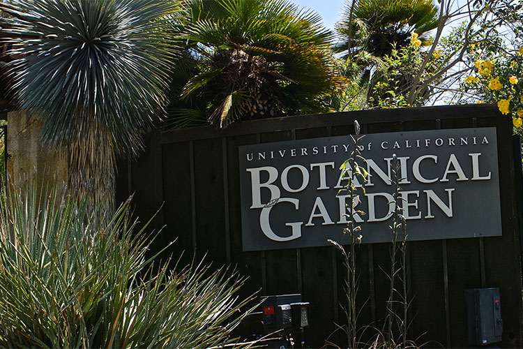 Botanical Garden entrance sign