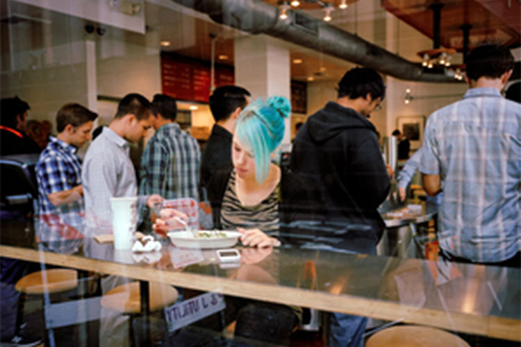 Chipotle counter