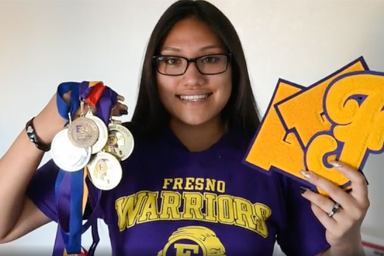 Nataly Romero, from video by Hector Amezcua of the Sacramento Bee