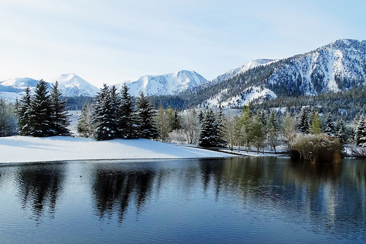 snowy mountains