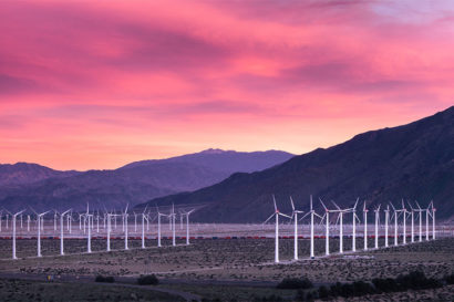 wind farm in San Gorgonio Pass