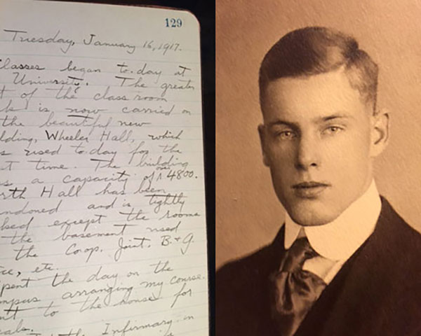 diary and photo from 1917