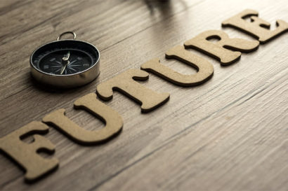 Compass and the word "Future"  iStock photo.