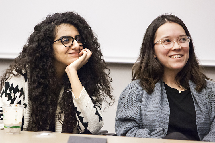 two students in group