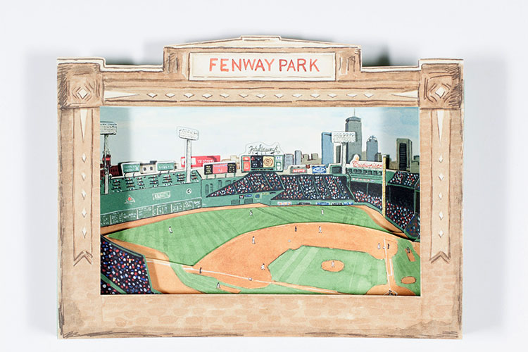 Fenway Park and Boston skyline