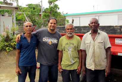 Pablo Paredes with men in puerto rico