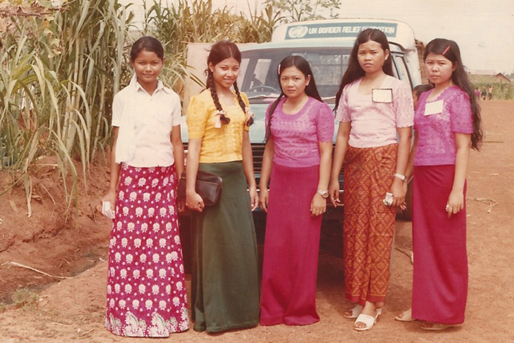 Chansitha and U.N. interpreters in Thailand