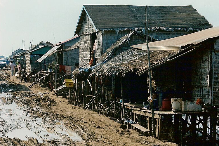 huts in Cambodia