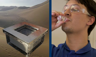 drinking water captured from air