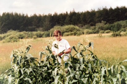 Noah standing in a field